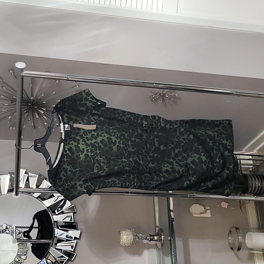 Size Large Olive/Black Mini Dress